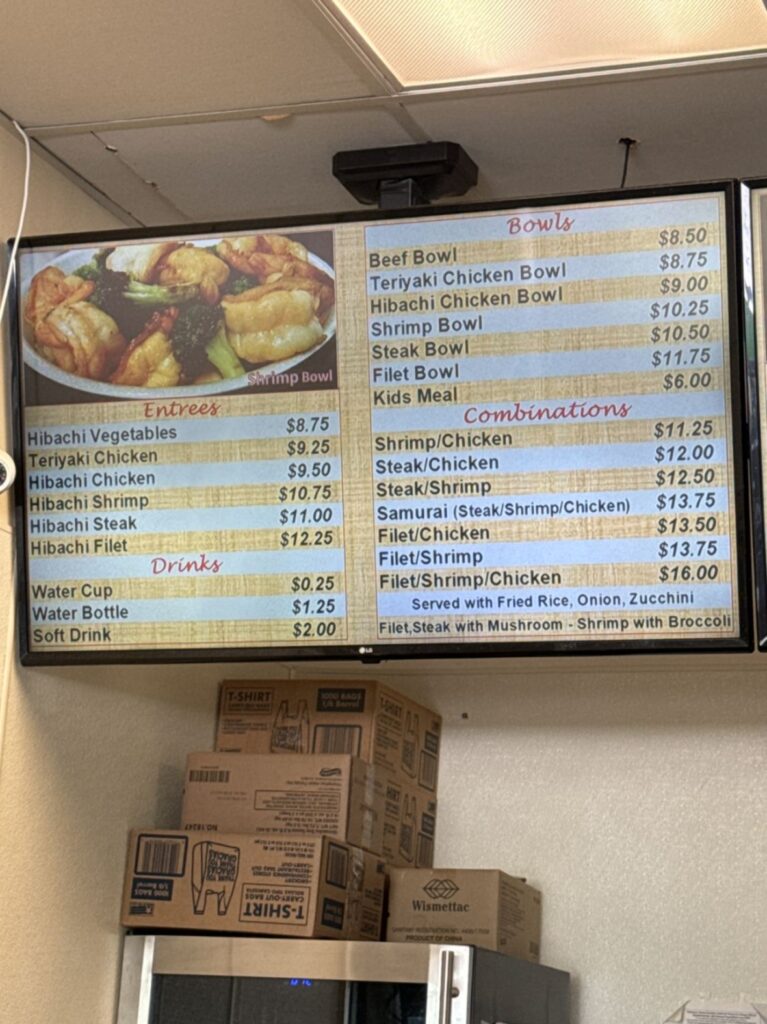 Mikoto Express Menu 2
